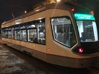 Ночью 6 марта низкопольный трамвай впервые вышел на улицы Твери