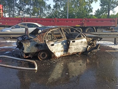 ДТП и пожар на трассе под Тверью произошли по вине пьяного водителя  - новости ТИА
