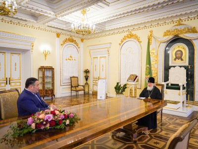Игорь Руденя встретился с Патриархом Кириллом в Даниловом монастыре - новости ТИА
