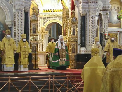 Митрополит Амвросий сослужил Патриарху Кириллу на Литургии в Москве - новости ТИА