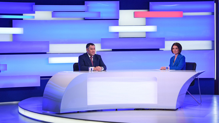 2 марта Игорь Руденя выйдет в прямой эфир на тверском телеканале - новости ТИА