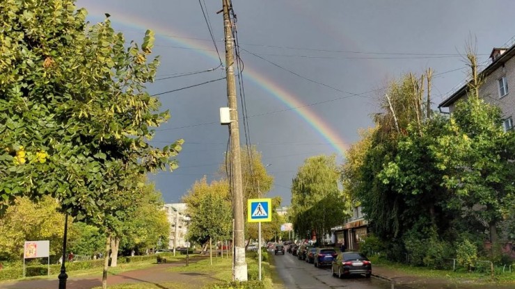 К удаче: жителей Твери вдохновила двойная радуга - новости ТИА