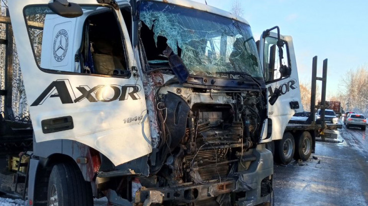 В Тверской области столкнулись два грузовика и легковушка, есть пострадавший - новости ТИА