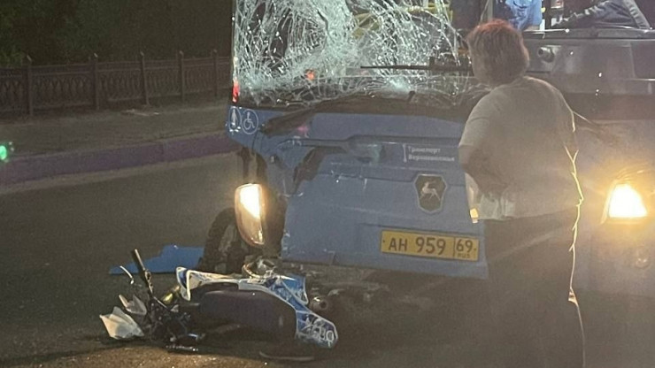 В Кимрах питбайк врезался в пассажирский автобус - новости ТИА