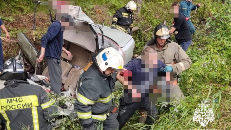 В Тверской области спасатели деблокировали из легковушки двух пострадавших в ДТП - новости ТИА