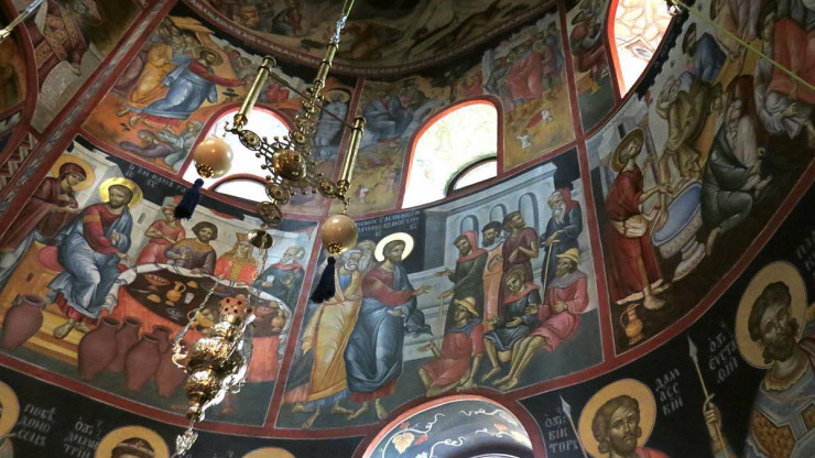 В Покровском храме Николаевского Малицкого монастыря начали реставрировать росписи - новости ТИА