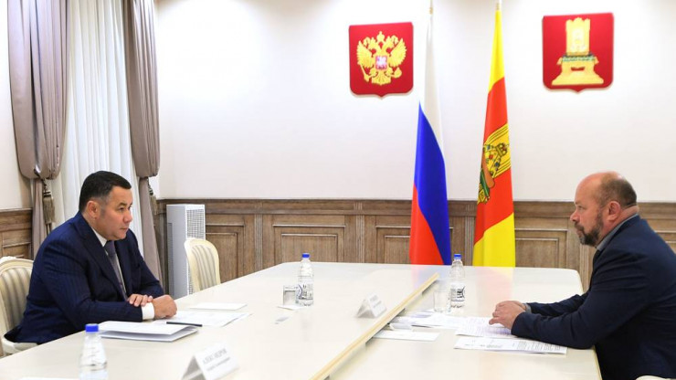 Губернатор встретился с и.о. главы Калининского района Сергеем Румянцевым - новости ТИА