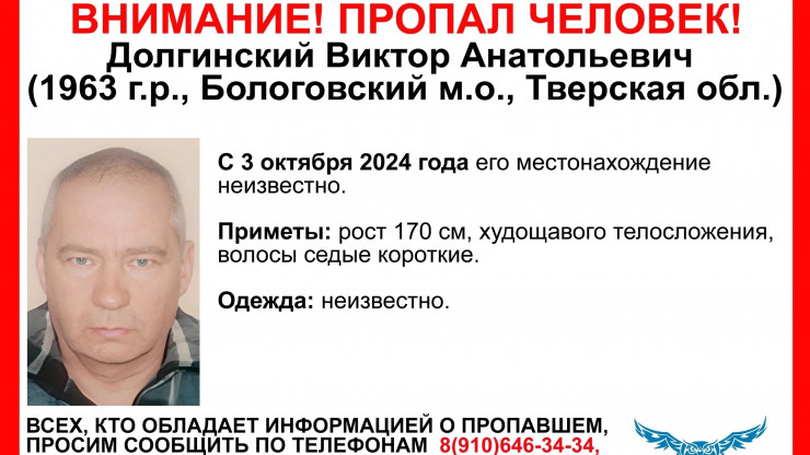 В Тверской области волонтеры ищут пропавшего Виктора Долгинского - новости ТИА