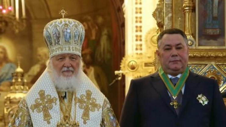Патриарх Кирилл вручил Игорю Рудене орден Русской Православной Церкви - новости ТИА