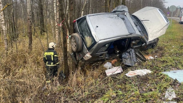В Калининском округе автомобиль вылетел в кювет, есть пострадавшие - новости ТИА