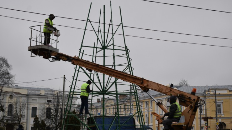 Тверь украшают к Новому году - новости ТИА