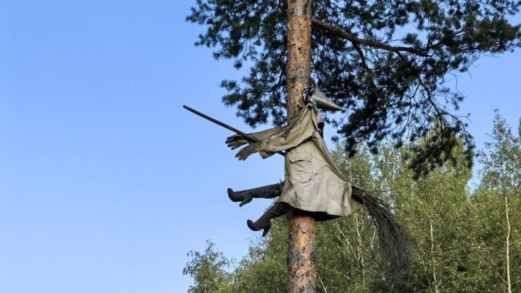 В Вышневолоцком округе ведьма врезалась в дерево и превратилась в арт-объект - новости ТИА