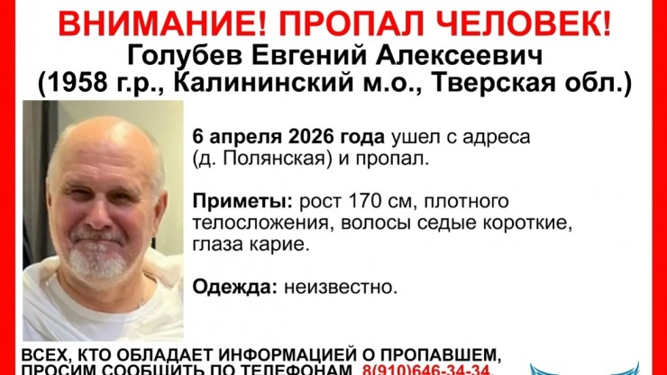 Тверские волонтеры ищут пропавших пожилого мужчину и 42-летнюю женщину - новости ТИА