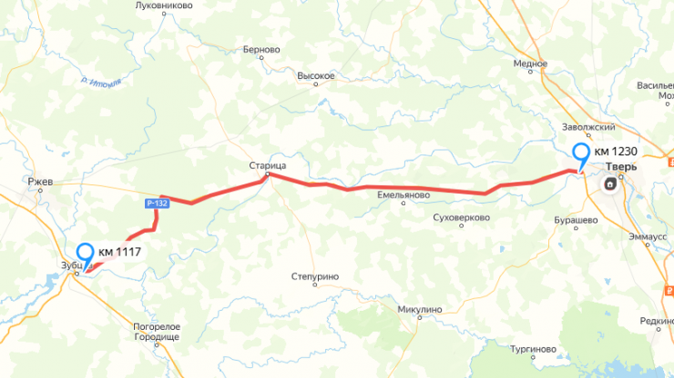 На участке трассы Р-132 в Тверской области временно ограничат движение грузовиков - новости ТИА