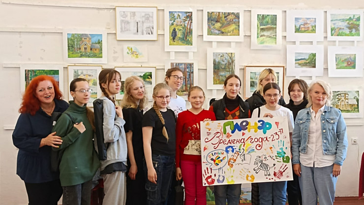 Юные художники Тверской области приняли участие в проекте "Постоянно действующий пленэр "Времена года" - народные новости ТИА