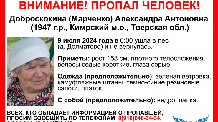 В Тверской области пенсионерка ушла с ведром и палкой в лес и не вернулась - новости ТИА