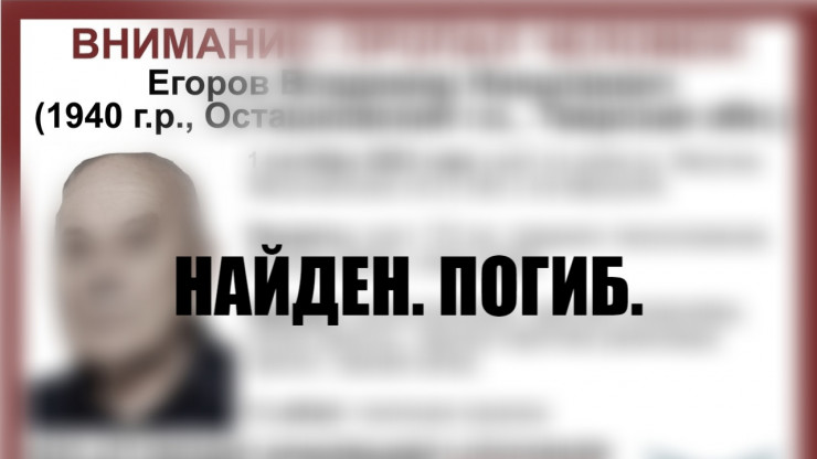 Пропавший житель Тверской области найден погибшим в лесу под Осташковом - новости ТИА