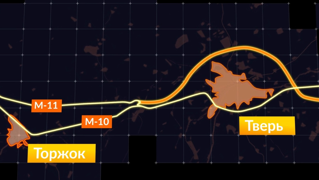 Северный обход твери м11 карта с развязками