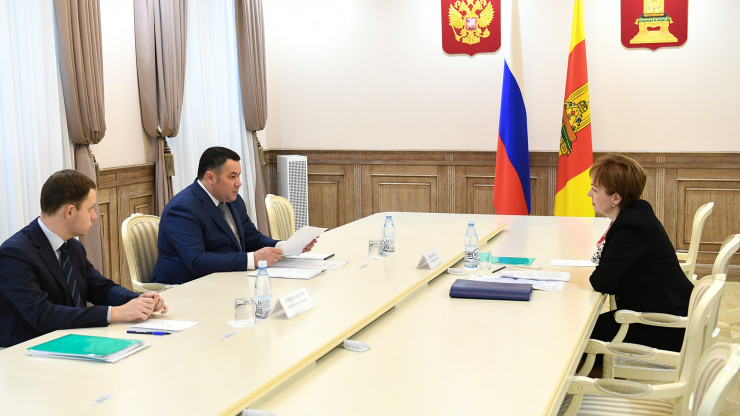 Губернатор Игорь Руденя провел встречу с главой Торжокского района - новости ТИА