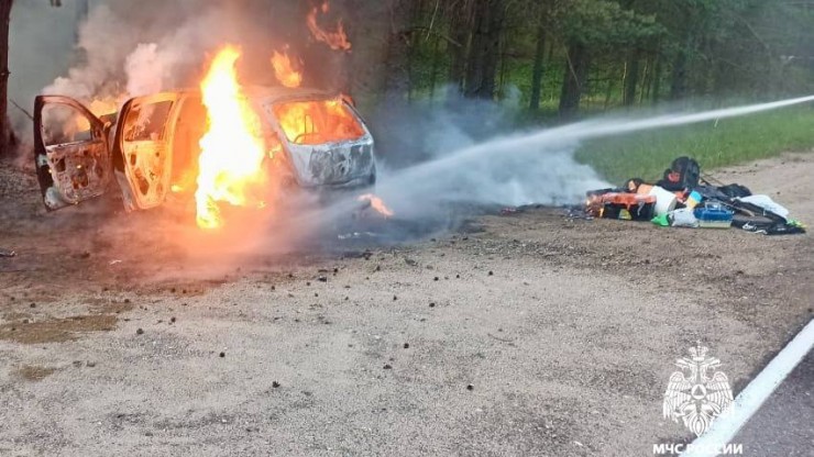 В Тверской области на дороге сгорел автомобиль - новости ТИА