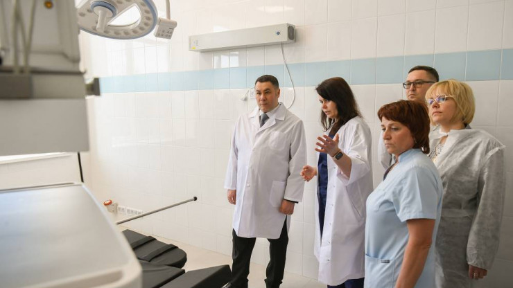 Игорь Руденя посетил отремонтированные подразделения городской больницы №6 Твери - новости ТИА