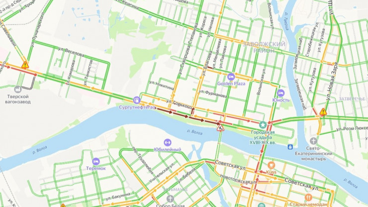 В Твери движение по Старому Волжскому мосту ограничили одной полосой - новости ТИА