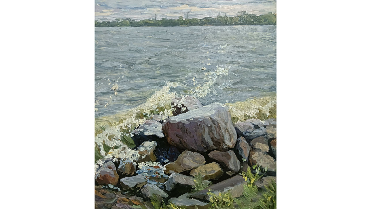 Фотография картины В.Н. Арсеньева «Камни на берегу»
