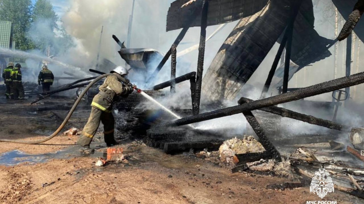 При пожаре на турбазе в Тверской области сгорели два автомобиля, есть пострадавший - новости ТИА