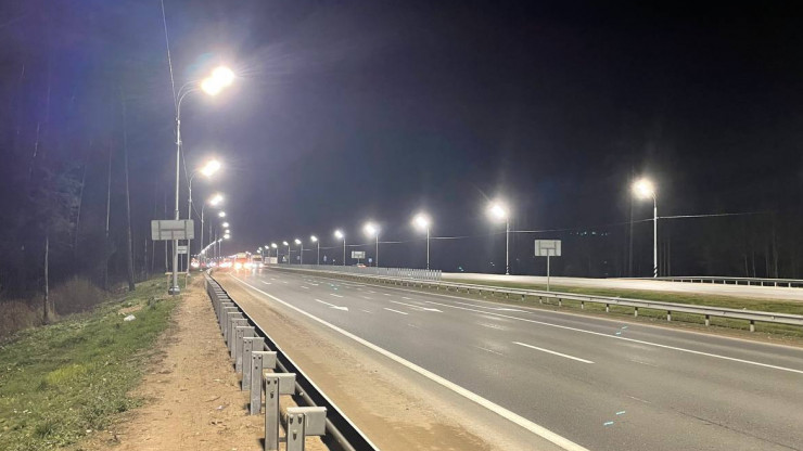 На 13 км федеральных дорог Тверской области обустроили линии освещения - новости ТИА