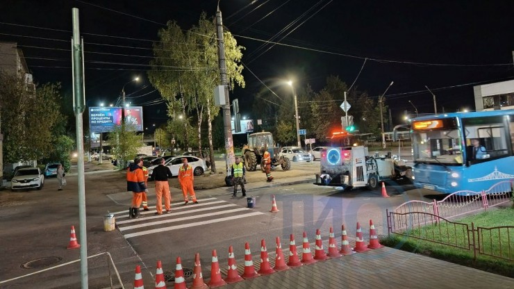В Твери у автовокзала появился новый пешеходный переход - новости ТИА