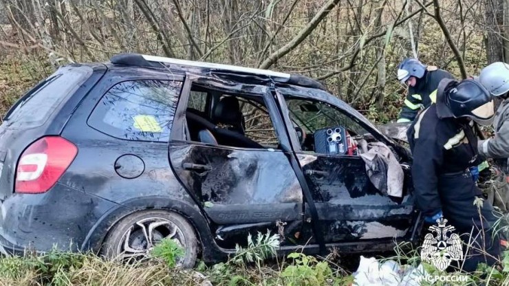 В Тверской области автомобиль улетел в кювет, пострадала пассажирка - новости ТИА