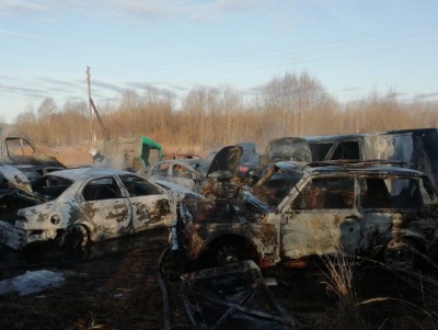 В Тверской области выгорел автопарк - новости ТИА