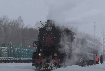 В Тверской области сняли на видео маневры и подготовку паровоза к поездке - Новости ТИА