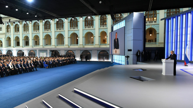 Владимир Путин выступил с посланием к Федеральному собранию - новости ТИА