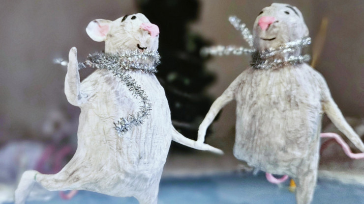 В Твери появился арт-объект с новогодними мышатами - новости ТИА