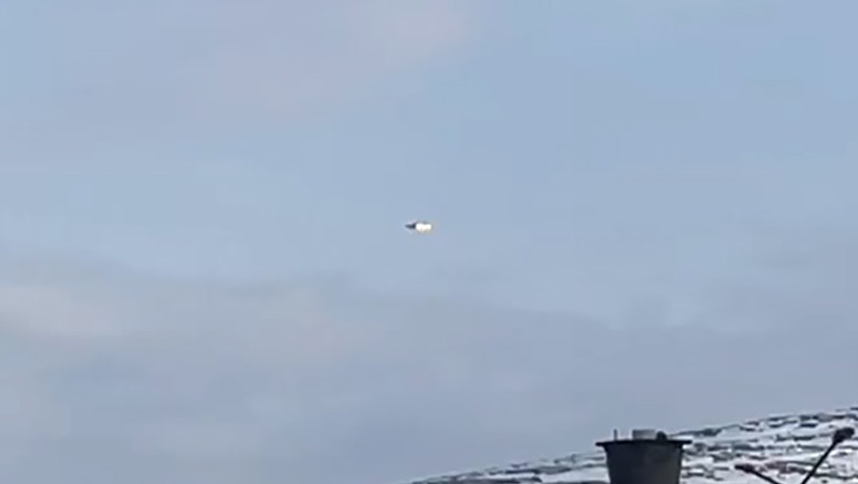 Скрин с видео падения самолета
