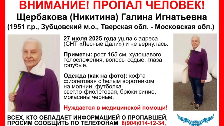 В Тверской области пенсионерка в теплой кофте ушла из СНТ и пропала - новости ТИА