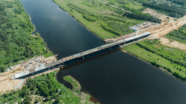 Автодор: мост через Волгу на Северном обходе Твери уже можно перейти пешком - новости ТИА