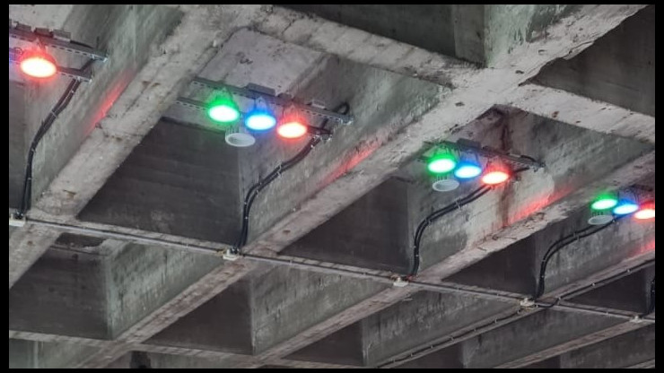 В Твери сделали художественную подсветку проходов под Новым мостом - новости ТИА