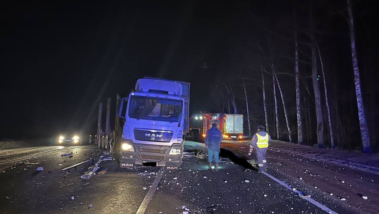 На трассе М-10 в Тверской области столкнулись три грузовика, пострадал  человек - ТИА