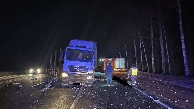 На трассе М-10 в Тверской области столкнулись три грузовика, пострадал человек - новости ТИА