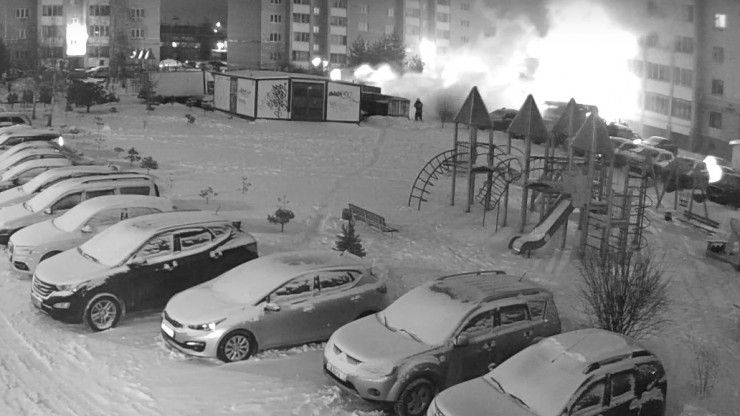 Появились подробности и видео ночного пожара на улице Склизкова в Твери - новости ТИА