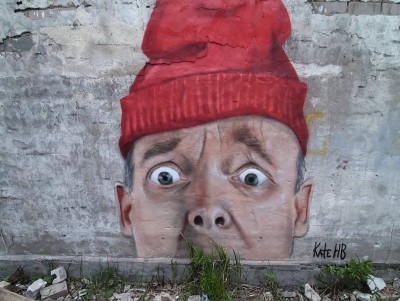Голова с усами из травы: под Тверью появилось новое граффити - новости ТИА