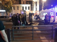 В Твери после аварии машина патрульно-постовой службы легла на бок - новости ТИА