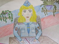 В Твери дети полицейских рисуют своих родителей - Новости ТИА