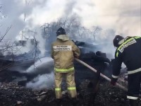 В Тверской области сильный пожар уничтожил дом и семь построек - Новости ТИА