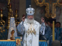Патриарх Московский и всея Руси Кирилл провёл богослужение в Борисоглебском монастыре Торжка - новости ТИА