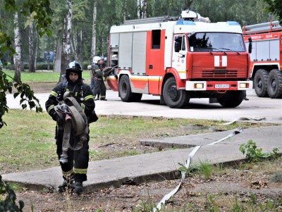 В Твери на аэродроме Мигалово прошли пожарные учения с Минобороны - Новости ТИА