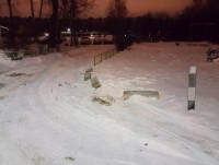 В городе Конаково фура во дворах попала в западню - Новости ТИА