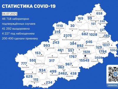 За сутки в 29 районах  Твери зарегистрировали больных коронавирусом - новости ТИА